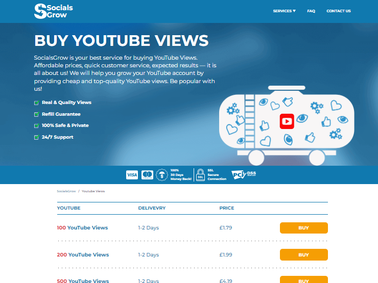 Best youtube views website sale