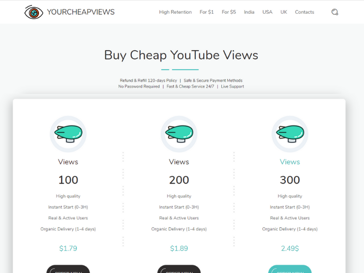 YourCheapViews - YouTube Views Service